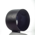 Black Crystal Singing Bowl with Golden Sacral Chakra